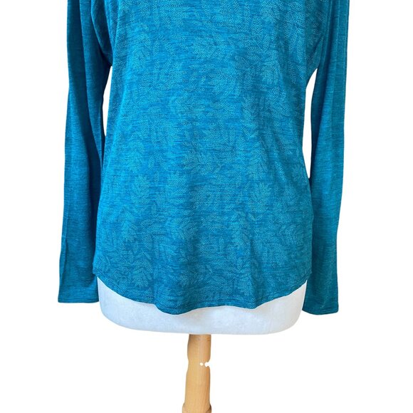Segments Woolmark 100% Merino Wool Base Layer Teal Long Sleeve Top Gorpcore-M - Picture 6 of 12